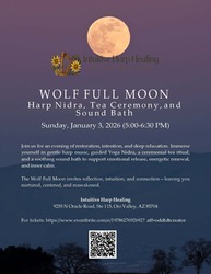 Wolf Full Moon Harp Nidra, Tea Ceremony, and Sound Bath