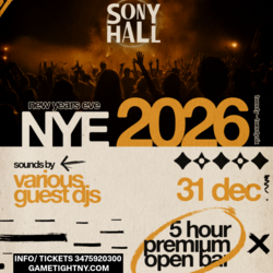 SONY HALL NEW YEARS EVE PARTY 2026