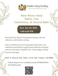 New Moon Harp Nidra, Tea Ceremony, and Sound Bath