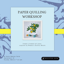 Mimosa in Bloom: A Paper Quilling Workshop Honoring Women's History Month