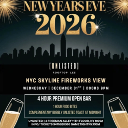 UNLISTED ROOFTOP NEW YEARS EVE PARTY 2026