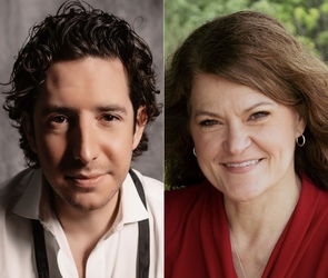 Classical Crossover artist Jay Dref with Cantor Susan Lewis-Friedman