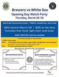 Brewers Opening Day Watch Party