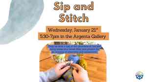Sip and Stitch - A Fiber Arts Club Bring Your Projects and Make Connections