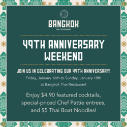 Bangkok Thai 49th Anniversary Weekend