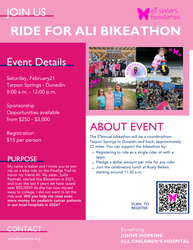 5th Annual Ride for Ali Biketon