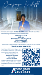 Audrey Willis for Arkansas Campaign Kick-off