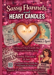 Sassy Flannels & Heart Candles