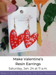 Make Your Own Resin Valentine's Earrings