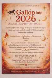 Gallop Into 2026 — Intention Candle Workshop