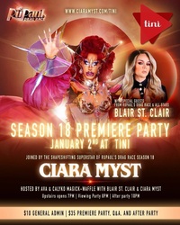 RuPaul’s Drag Race S18 Premiere Party with Indy Contestant Ciara Myst