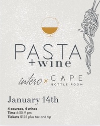 Pasta   Wine: Intero x Cape Bottle Room