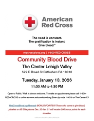 The Center Lehigh Valley Community Blood Drive