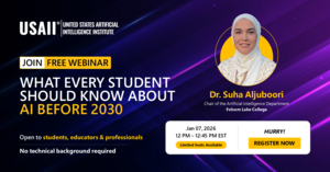 What Every Student Should Know About AI Before 2030 | Join Free AI Webinar with Dr. Suha Aljuboori