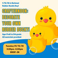 Crafternoon: National Rubber Ducky Day