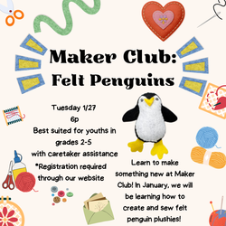 Maker Club: Felt Penguins