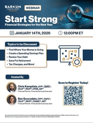 Start Strong- Financial Strategies for the New Year Webinar