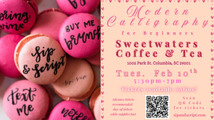 Valentine’s/Galentine’s Modern Calligraphy for Beginners at Sweetwaters Coffee & Tea