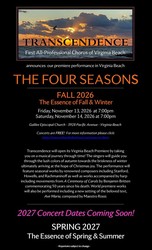Transcendence, 1st All-Professional Chorus of Virginia Beach performs, The Essence of Fall & Winter