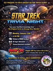 🚀✨ STAR TREK TRIVIA NIGHT  @ POPPIN' OFF ✨🚀