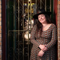 Amelia Hogan with the Flight Crew