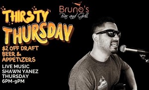 Thirsty Thursdays with Live Music from Shawn Yanez!