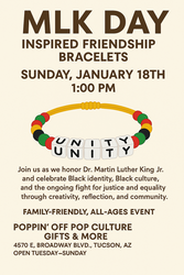 ✨ MLK Day Inspired Friendship Bracelets @ Poppin' Off ✨