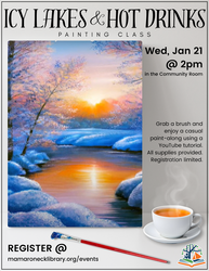 Icy Lakes & Hot Drinks Painting Class