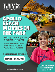 Kids Market at Apollo Beach Movies in the Park