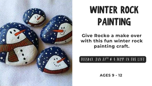 Tween Tuesdays: Winter Rock Painting