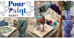Valentine's Vase Acrylic Pour & Paint Party at Solace Brewing Co.