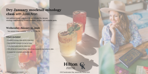 Dry January mocktail mixology class with Jules Aron