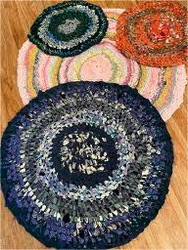 Toothbrush Rugs at Fiber Guild Meeting
