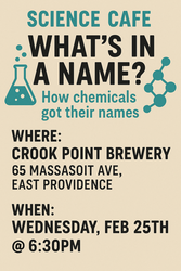 Science Cafe: "What's in a name? How chemicals got their name"