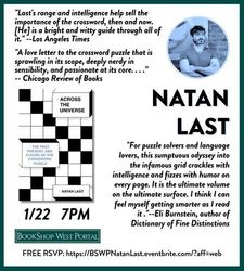 Natan Last discusses "Across the Universe: The Past, Present and Future of the Crossword Puzzle"