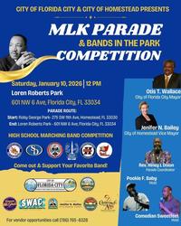 City of Florida City & City of Homestead Presents: MLK Parade & Bands in the Park Competition