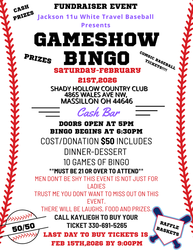 Game Show Bingo Fundraiser