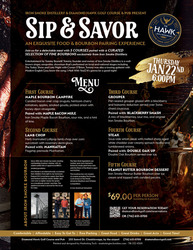 Sip n Savor Bourbon Pairing at The Hawk