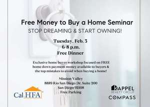 Free Money to Buy a Home: Homebuying Workshop and Dinner