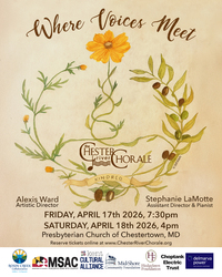 Where Voices Meet - Chester River Chorale spring concert