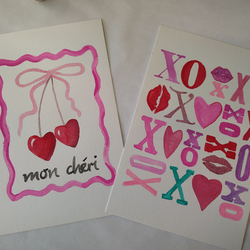 CALLIGRAPHY AND WATERCOLOR - VALENTINES GREETING CARDS CLASS AT AR WORKSHOP HILLSBORO!