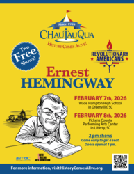 Ernest Hemingway portrayed by John Dennis Anderson