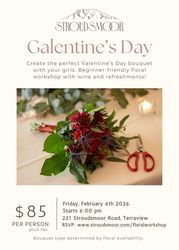 Galentine's Wine & Design Floral Workshop