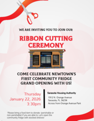 First Newtown Community Fridge Grand Opening 1/22/26