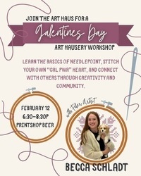 Galentine's Day Art Hausery - Needlepoint