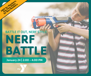 Fremont Family YMCA January Nerf Battle