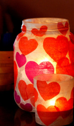 Valentine Lantern Craft for Teens and Adults