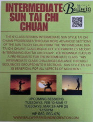 Intermediate Sun Tai Chi Chuan
