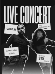 Janelle Sy'mone and LAMÄR aka iamlamarmusic Live at Petra's Charlotte