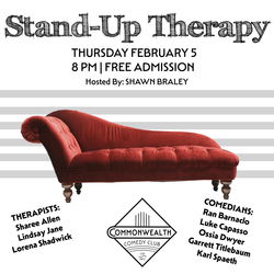 STAND UP THERAPY presented by COMMONWEALTH COMEDY CLUB